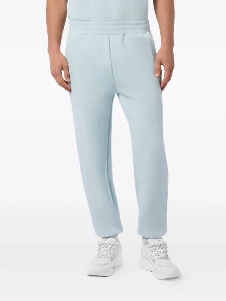 Běžecké tepláky Plein Sport s autogramem modré