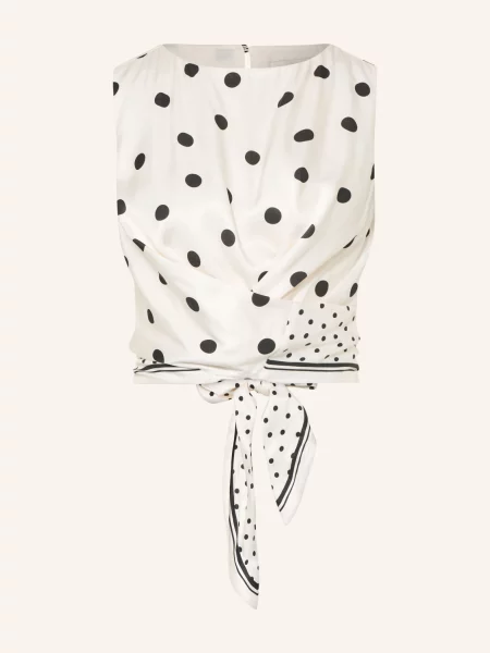 Satynowy top Ted Baker biały