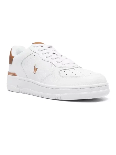 Sneakersy Polo Ralph Lauren skórzane na siłownię białe