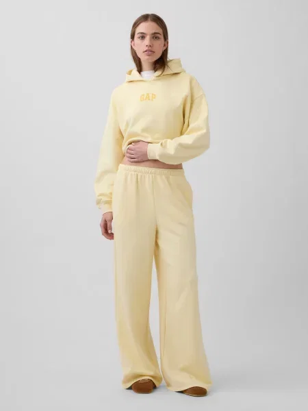 Bluza GAP Pg Cropped Po Hood Yellow M żółta
