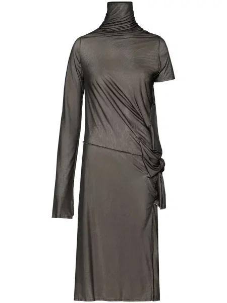 Rochie midi Maison Margiela până la genunchi de costum negru