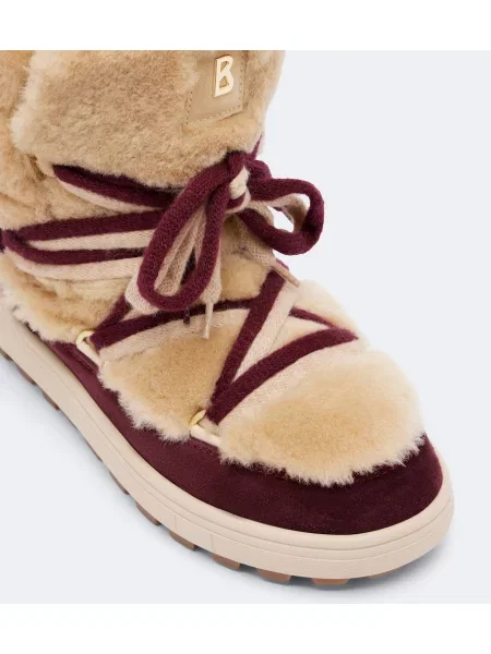 Botine Bogner din piele de căprioară bej