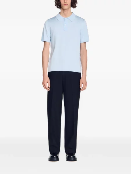 Scurt tricou polo Sandro albastru