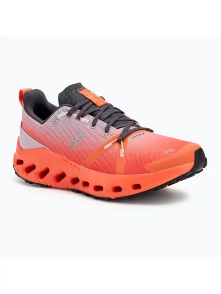 Дамски обувки за бягане On Cloudsurfer Trail Waterproof mauve/flame червено