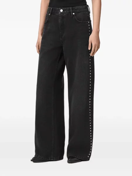 Blugi cu picior larg Allsaints negru