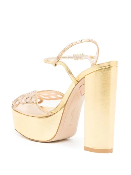 Sandale Sophia Webster de cristal auriu