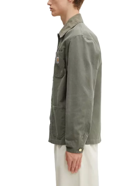 Geacă Carhartt Wip cu autograf verde
