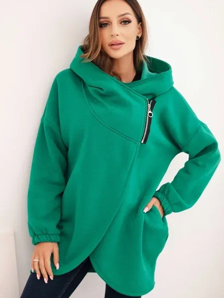 Bluza z kapturem Kesi Włoski z kapturem zielona