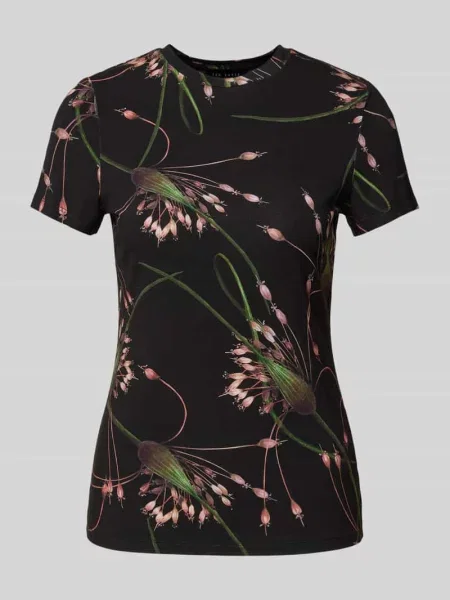 T-shirt z czystej bawełny model ‘LEXIII’ Ted Baker czarna
