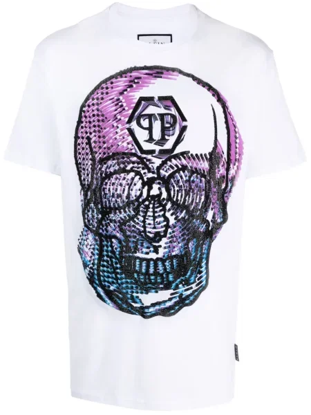 Tricou Philipp Plein alb