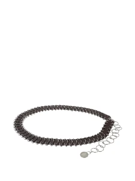 Curea Rabanne din piele maro