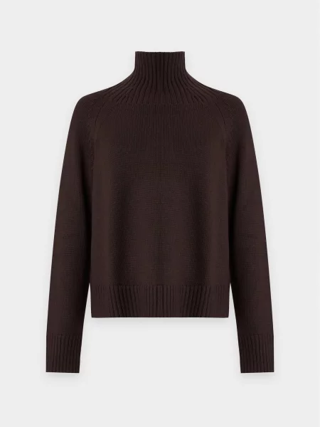 MICHAEL Michael Kors Svetr Solid Easy tmavě hnědá