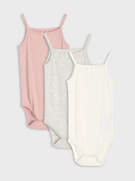 Sinsay body na ramínka 3 pack krémová