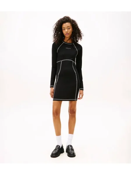 Tommy Jeans Rochie negru