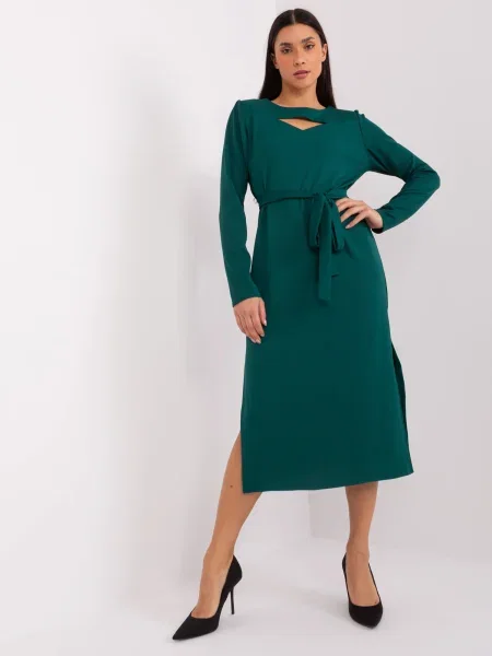 Rochie de cocktail Fashionhunters de costum verde