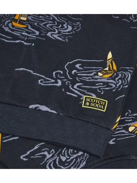 Φούτερ Scotch & Soda μπλε