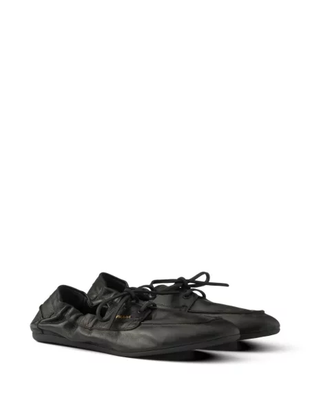 Balerini Prada din piele negru