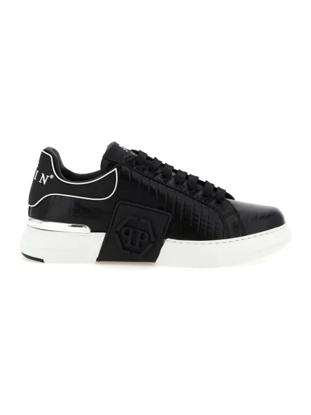 Sneakersy Philipp Plein skórzane czarne
