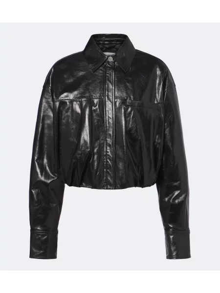 Decupat geanta de piele Sportmax negru