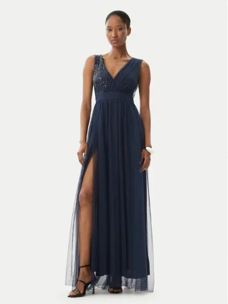 Rinascimento Sukienka wieczorowa Granatowy