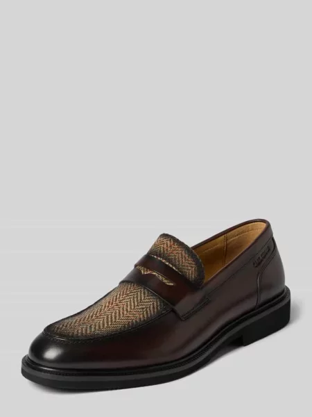 Mokasyny z detalem z logo Model UNICA' Carl Gross