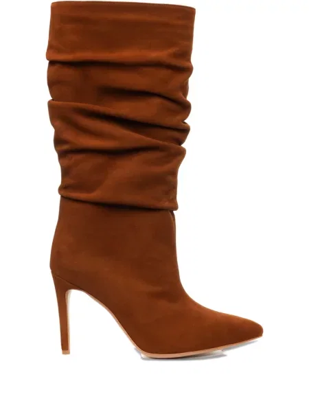 Botine Ginissima din piele de căprioară maro