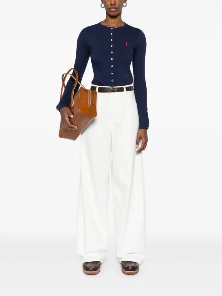 Поло тениска Polo Ralph Lauren бродирана синьо