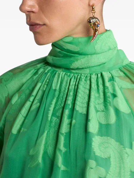 Cercei Etro cu model paisley de cristal auriu
