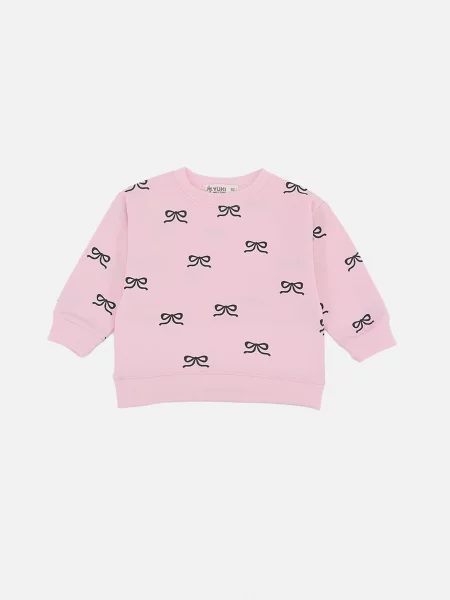 Дитячий Світшот YUKI світло-рожевий рожевий