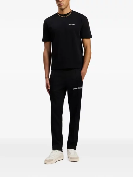 Tricou Palm Angels clasic cu autograf negru
