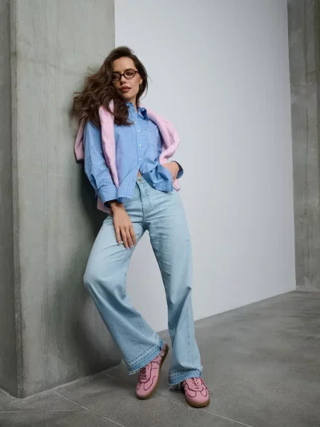 Картата сорочка блакитний