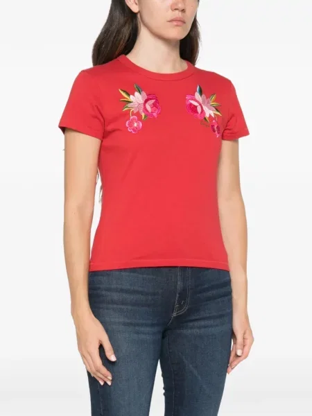Tricou Kenzo cu model floral roșu