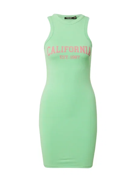 Nasty Gal Rochie California roz deschis / măr verde
