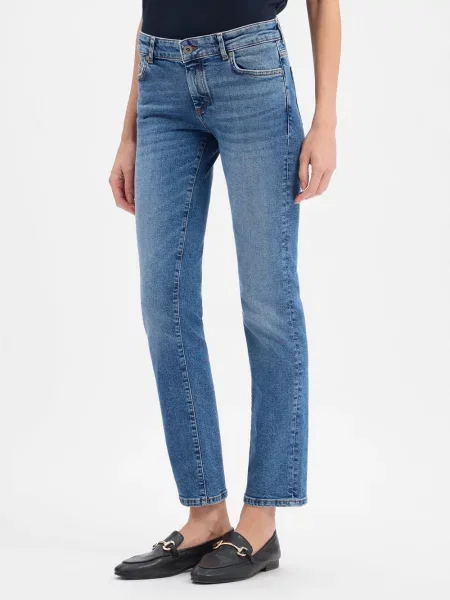 Marc O'polo Jeansy Straight blau niebieskie