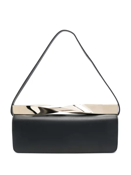 Geanta de piele Aquazzura din piele negru