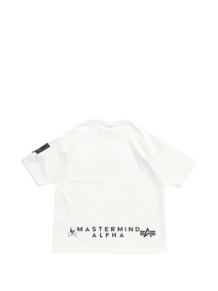 Тениска Mastermind Japan с принт бяло