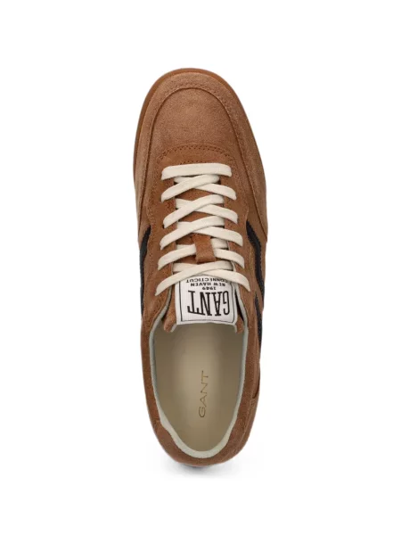 Szarvasbőr sneaker Gant autogrammal barna