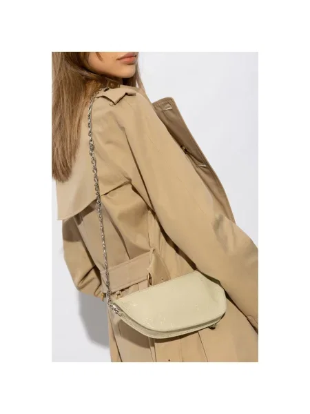 Torebka Burberry skórzana zielona