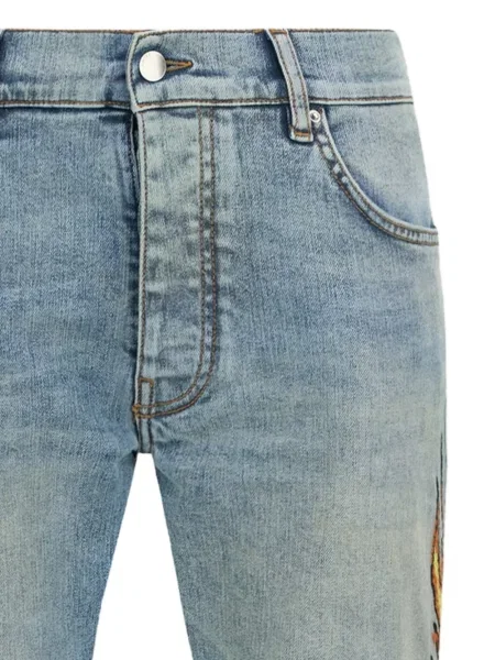 Mršav skinny fit traperice Amiri plava