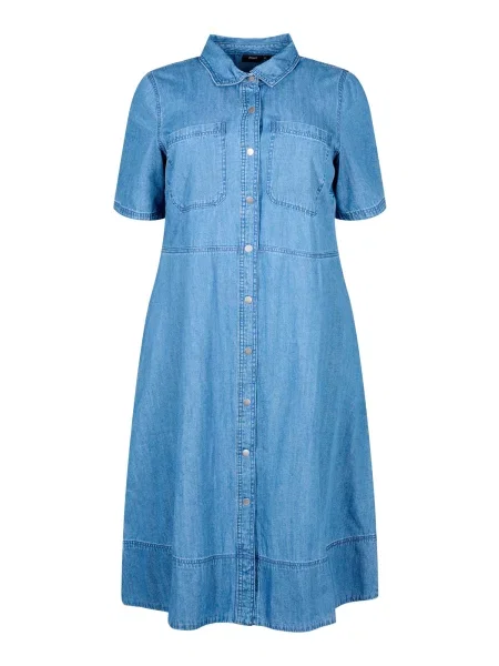 Zizzi Rochie tip bluză JKIANTA denim albastru