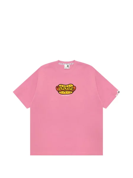 Tricou Aape By A Bathing Ape cu imagine roz