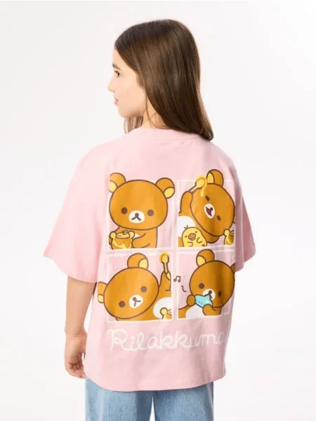 Reserved Tričko Rilakkuma ružová