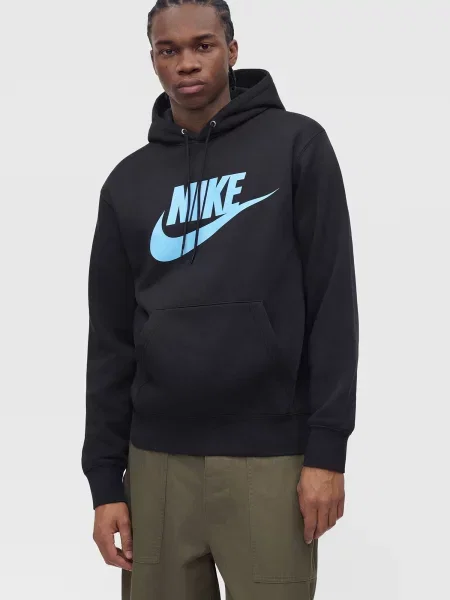 Nike Sportswear Mikina CLUB nebesky modrá čierna