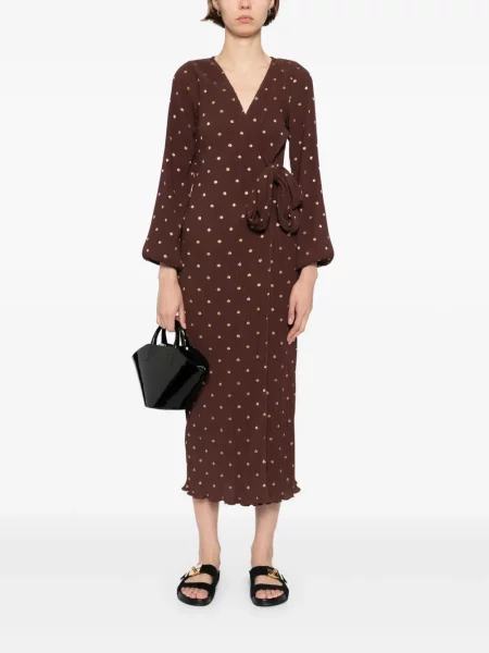 Rochie Never Fully Dressed de costum maro