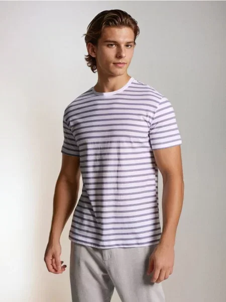 Sinsay koszulka w fioletowy