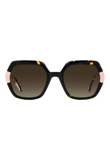 Ochelari de soare Carolina Herrera cu imprimeu geometric negru