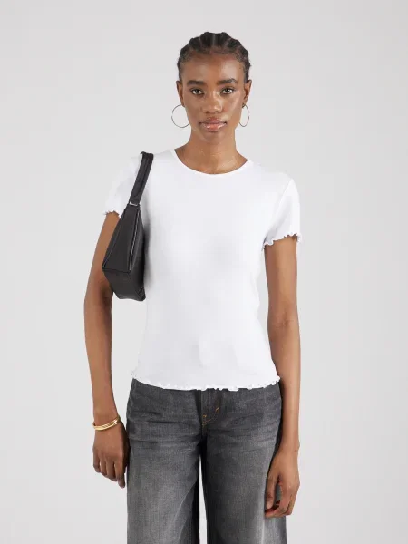 VERO MODA Tricou BARBARA negru / murdar alb