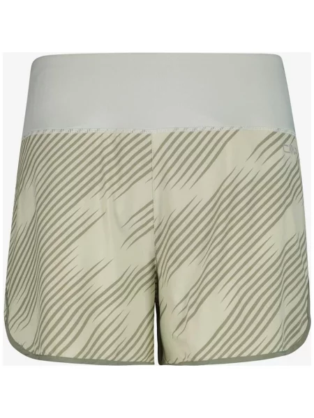 Spodenki krótkie CMP Unlimitech Running Striped zielony beżowy