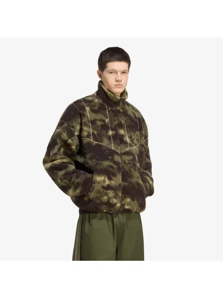 Bluza adidas Camo Polarfleece TT Olive Strata S oliwkowa