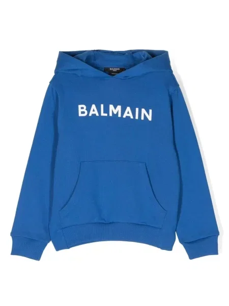 Bluza z kapturem dziecięca Balmain niebieska